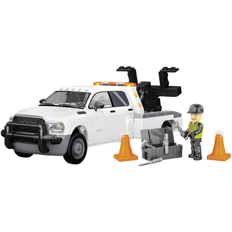 Cobi ram 3500 - wrecker tow truck constructiespeelgoed (schaal 1:35)