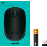 Logitech b170 muis (zwart, draadloos)
