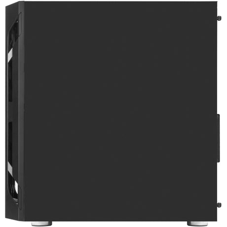 Silverstone sst-fah1mb-g midi tower behuizing (zwart | 3x usb-a | tempered glass)