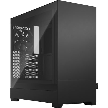 Fractal design pop silent black tg clear tint midi tower behuizing (zwart | 2x usb-a | tempered glass)