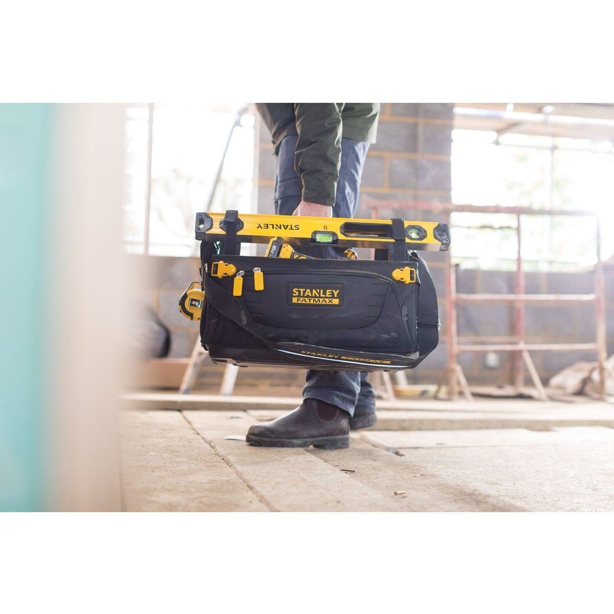 Stanley fatmax open gereedschapstas quick access (zwart geel)