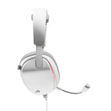 Glorious ghs eternal rgb - stereo rgb gamingheadset over-ear gaming headset (wit, pc, ps5, ps4, switch, usb-c)