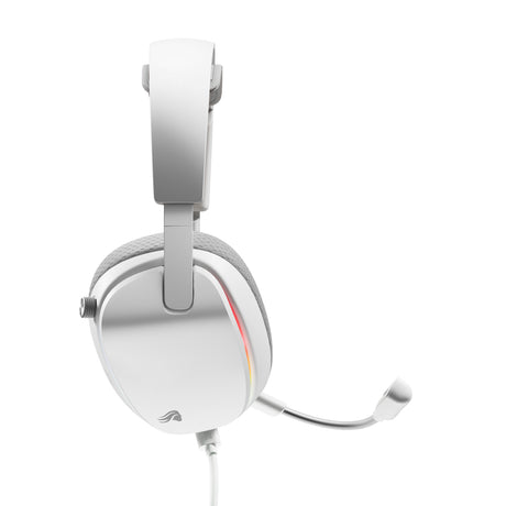 Glorious ghs eternal rgb - stereo rgb gamingheadset over-ear gaming headset (wit, pc, ps5, ps4, switch, usb-c)