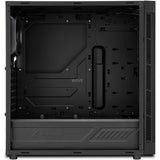 Sharkoon tg6 rgb midi tower behuizing (zwart | 4x usb-a | rgb | tempered glass)