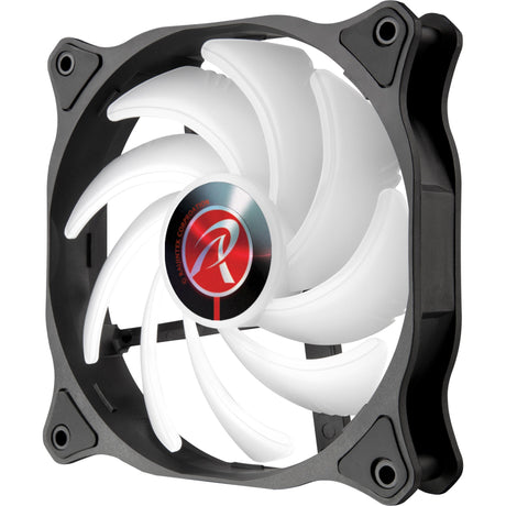 Raijintek eos 12 rbw add-2 rgb case fans (zwart, 2 stuks, 120 x 120 x 25 mm, pwm)