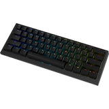 Ducky one x mini wireless rgb mechanisch toetsenbord (zwart, us lay-out (qwerty), inductive, 60%, hot-swappable, pbt, 2.4 ghz | bluetooth | usb-c)