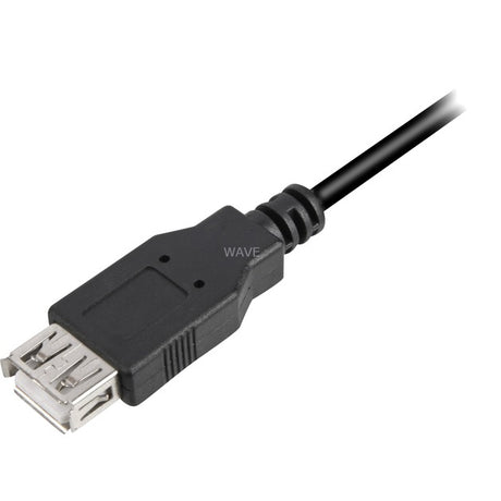Sharkoon usb 2.0 verlengkabel (zwart, 3 meter, dubbele afscherming)