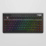Iqunix og80 dark side wireless mechanical keyboard (zwart, us lay-out (qwerty), cherry mx brown, 80% (tkl), rgb leds, hot-swappable, pbt, 2.4ghz | bluetooth 5.1 | usb-c)
