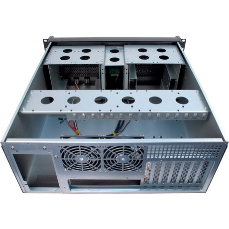 Inter-tech 4u-4098-s rack behuizing (zwart | 2x usb-a)