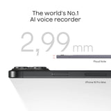 Plaud note dicteerapparaat (zilver, 64 gb, bluetooth (ble 5.2), wi-fi (2.4ghz))