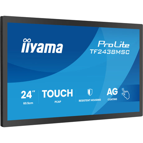 Iiyama prolite tf2438msc-b2 23.8 touchscreen monitor (zwart, 1x displayport, 1x hdmi, 120 hz)
