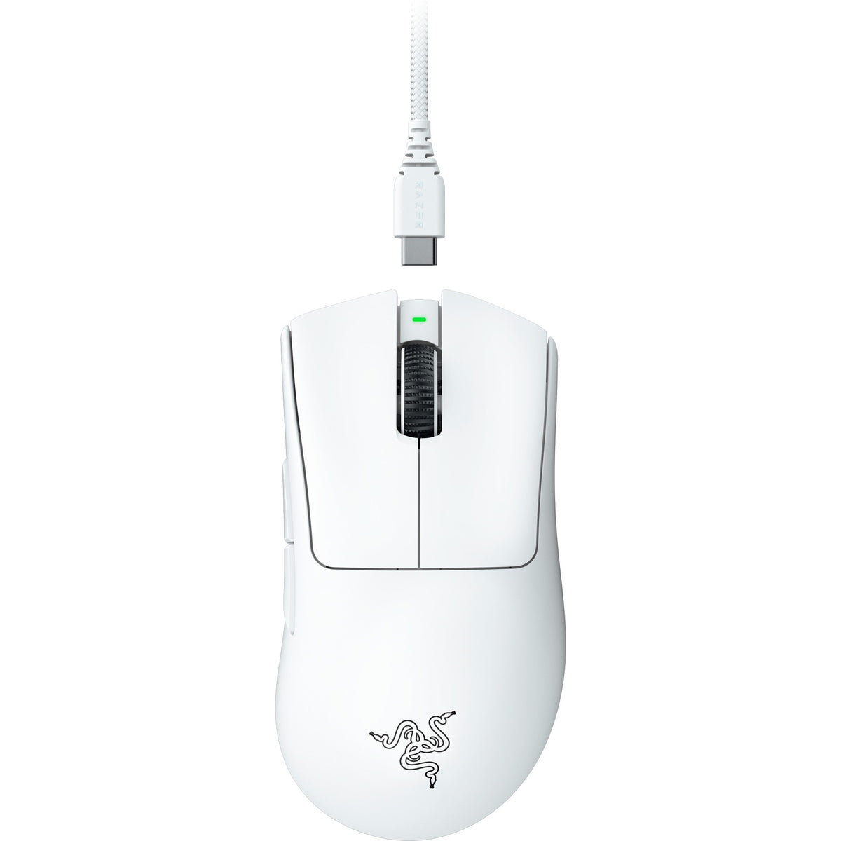 Razer deathadder v3 pro gaming muis (wit, 30.000 dpi)
