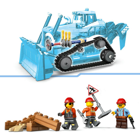 Lego ® city gele bulldozer, bouwplaatsvoertuig - 60466