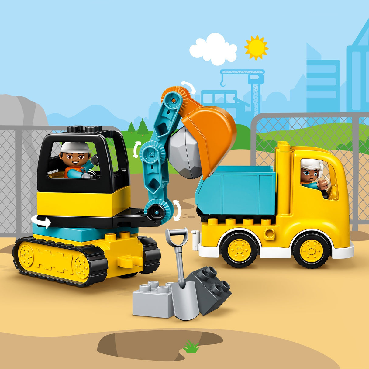 Lego duplo truck tracked excavator 10931