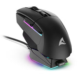 Sharkoon skiller sgm50w gaming muis (zwart, 400 - 6400 dpi, rgb leds)