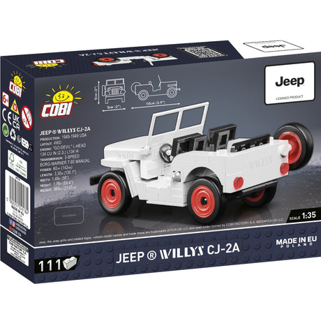 Cobi jeep willys cj-2a constructiespeelgoed (schaal 1:35)