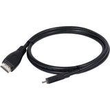 Club 3d micro hdmi > hdmi 2.0 kabel (zwart, 1 meter, 4k 60hz)
