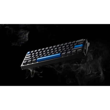 Iqunix ez60 magnetic switch gaming he keyboard (zwart, us lay-out (qwerty), gateron magnetic jade gaming, 60%, rgb, double shot pbt keycaps)