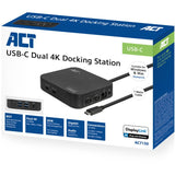 Act connectivity usb-c docking station ac7150 (zwart)