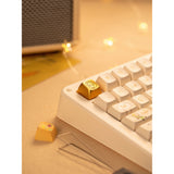 Iqunix zx75 sunset ponder wireless mechanical keyboard (lichtgeel, us lay-out (qwerty), iqunix little prince, 75%, rgb leds, hot-swappable, double-shot pbt, 2.4ghz | bluetooth 5.1 | usb-c)