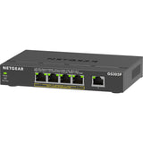 Netgear 5-port poe+ gigabit ethernet soho unmanaged switch (gs305p) (zwart)