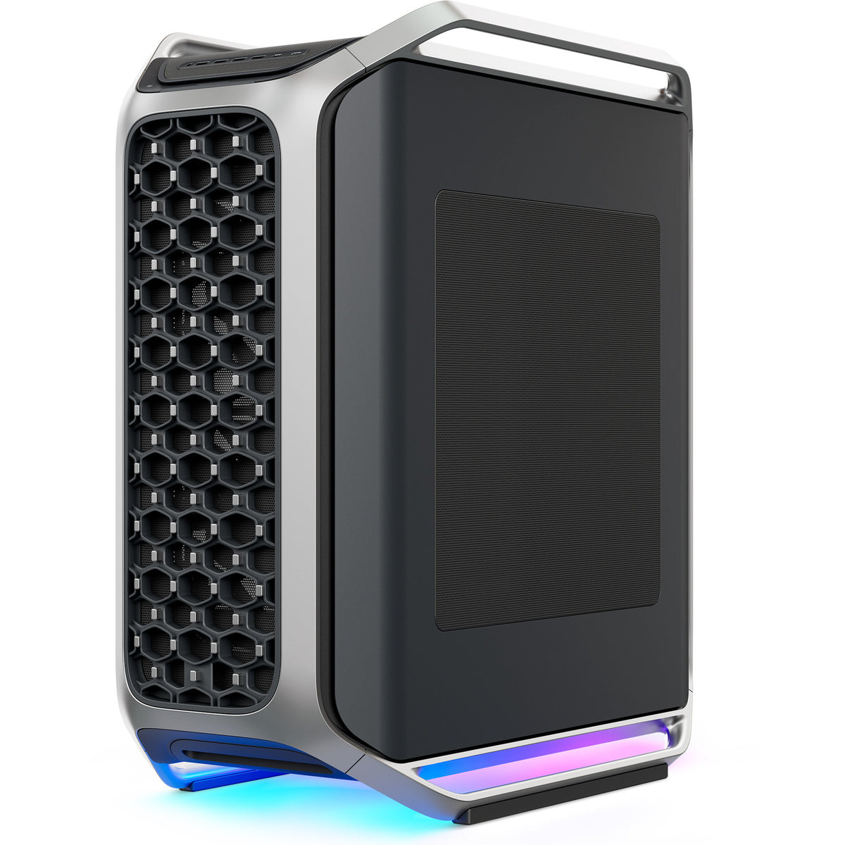 Cooler master cosmos alpha big tower behuizing (zwart zilver | 4x usb-a | 2x usb-c | rgb | tempered glass)