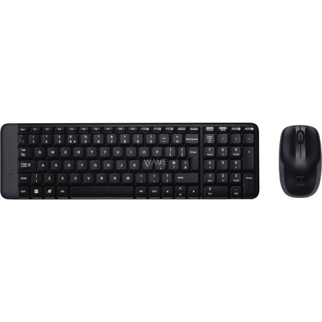 Logitech mk220 draadloze desktopset (eu lay-out (qwerty), rubberdome)