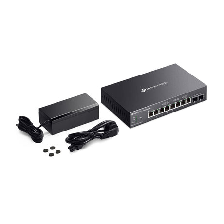 Tp-link omada sg2210xmp-m2 8-poorts 2.5gbase-t smart switch (zwart, 8x poe+, 2x 10ge sfp+)