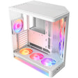 Nzxt h6 rgb+ midi tower behuizing (wit | 2x usb-a | 1x usb-c | rgb | tempered glass)
