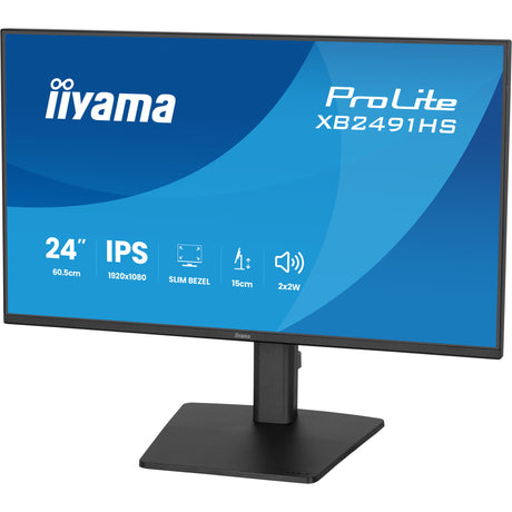 Iiyama prolite xb2491hs-b1 23.8 monitor (zwart, 1x displayport, 1x hdmi, 120 hz)