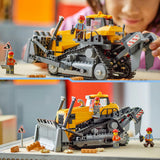 Lego ® city gele bulldozer, bouwplaatsvoertuig - 60466