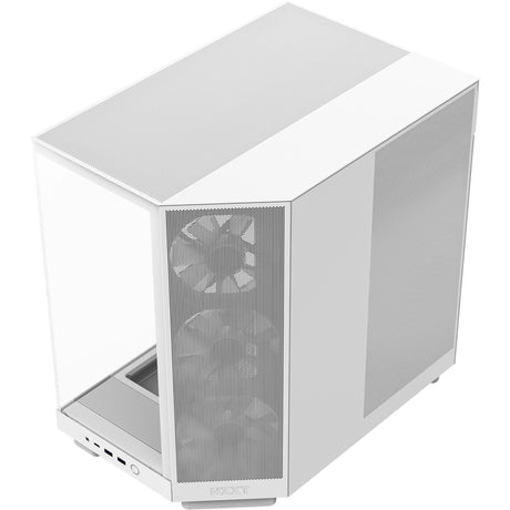 Nzxt h6 flow rgb midi tower behuizing (wit | 2x usb-a | 1x usb-c | rgb | tempered glass)