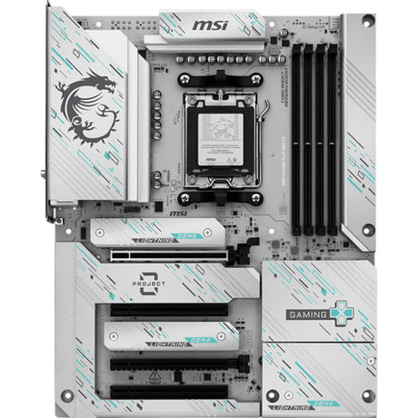 Msi b850 gaming plus wifi pz socket am5 moederbord (raid, 5g lan, wi-fi 7, bluetooth 5.4, sound, atx)