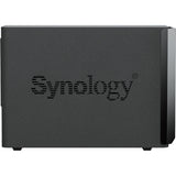 Synology diskstation ds225+ nas (zwart, 1x 1gbe lan, 1x 2.5gbe lan, 2x usb 3.2 gen 1)