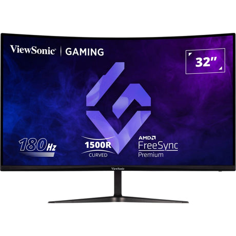 Viewsonic vx3218-pc-mhd 32 curved gaming monitor (zwart, 1x displayport, 2x hdmi, 180 hz)