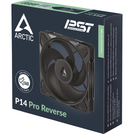 Arctic p14 pro reverse case fan (zwart, 140 x 140 x 30 mm, pwm)