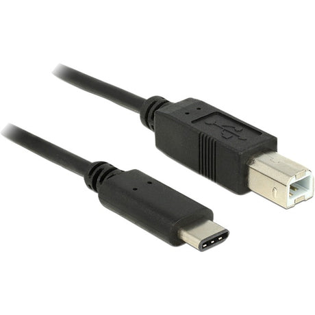 Delock usb-c 2.0 > usb-b kabel (zwart, 1 meter)