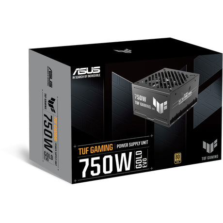 Asus tuf gaming gold evo modulaire 750 watt voeding (zwart, 1x 12v-2x6, 2x pcie)