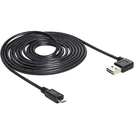 Delock usb2.0 a 90° > usb micro-b kabel (zwart, 5 meter)
