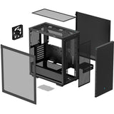 Deepcool ch510 midi tower behuizing (zwart | 2x usb-a | tempered glass)