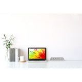 Brennenstuhl ®estilo hoekaansluitdoosstrook met usb laadfunctie 4-weg 2x beschermende contactdozen 2x euro zilver wit