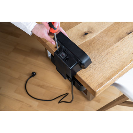 Brennenstuhl ®estilo duplex stekkerdoos met schakelaar en usb-c (stekkerblok met usb c power delivery voor snel opladen, 1x usb c en 1x usb a, 10x contactdozen, 2m kabel)