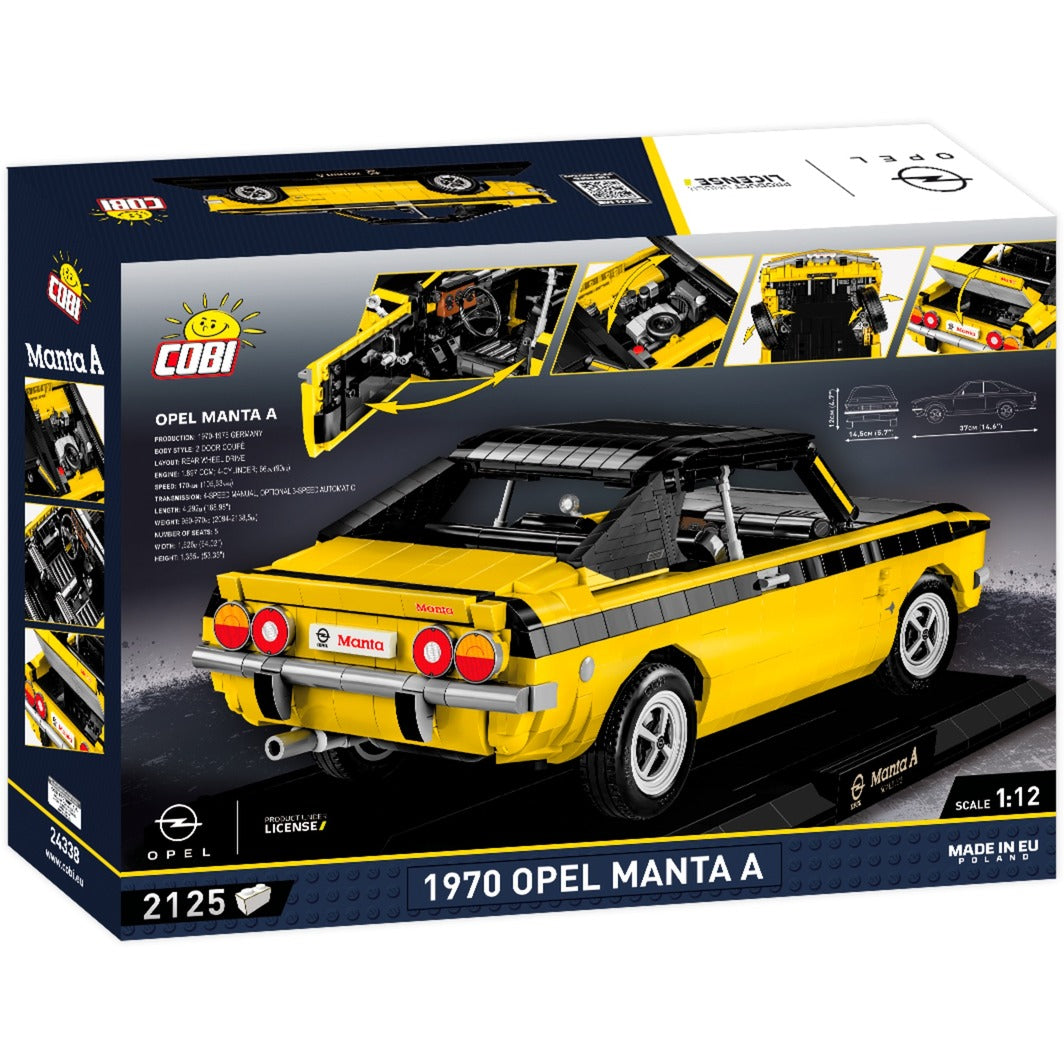 Cobi opel manta a 1970 - executive edition constructiespeelgoed (schaal 1:12)