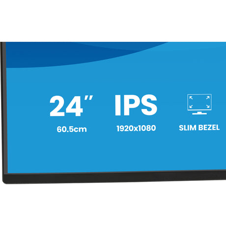 Iiyama prolite x2492hsu-b1 24 monitor (zwart (mat), 1x displayport, 1x hdmi, 2x usb-a, 120 hz)