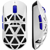 Mchose ax5 pro draadloze gaming muis, magnesiumlegering (wit, tot 26.000 dpi, 2.4 ghz usb-c bluetooth)