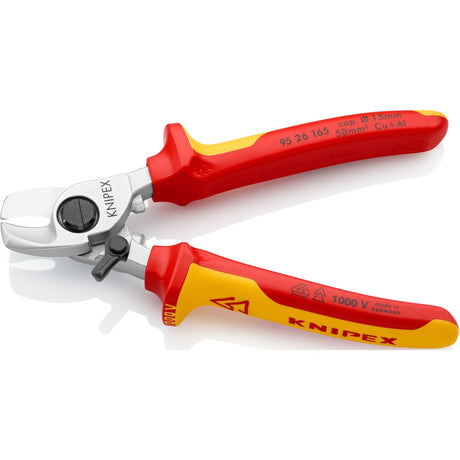 Knipex 165mm kabelschaar met openingsveer vde - 95 26 165