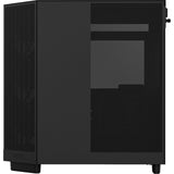 Nzxt h6 flow midi tower behuizing (zwart | 2x usb-a | 1x usb-c | tempered glass)