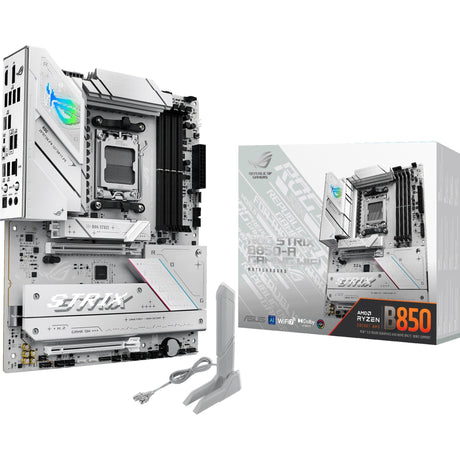 Asus rog strix b850-a gaming wifi socket am5 moederbord (wit, 2.5gb-lan, wi-fi 7, bt, sound, atx)