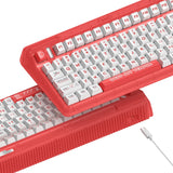 Iqunix og80 joy vendor wireless mechanical keyboard (rood, us lay-out (qwerty), cherry mx silent red, 80% (tkl), rgb leds, hot-swappable, pbt, 2.4ghz | bluetooth 5.1 | usb-c)