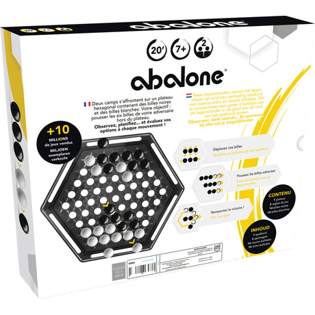 Asmodee abalone bordspel (frans nederlands, 2 spelers, 20 minuten, vanaf 7 jaar)